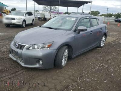 2012 Lexus CT 200 200, серый — VIN JTHKD5BH1C2070272, Copart