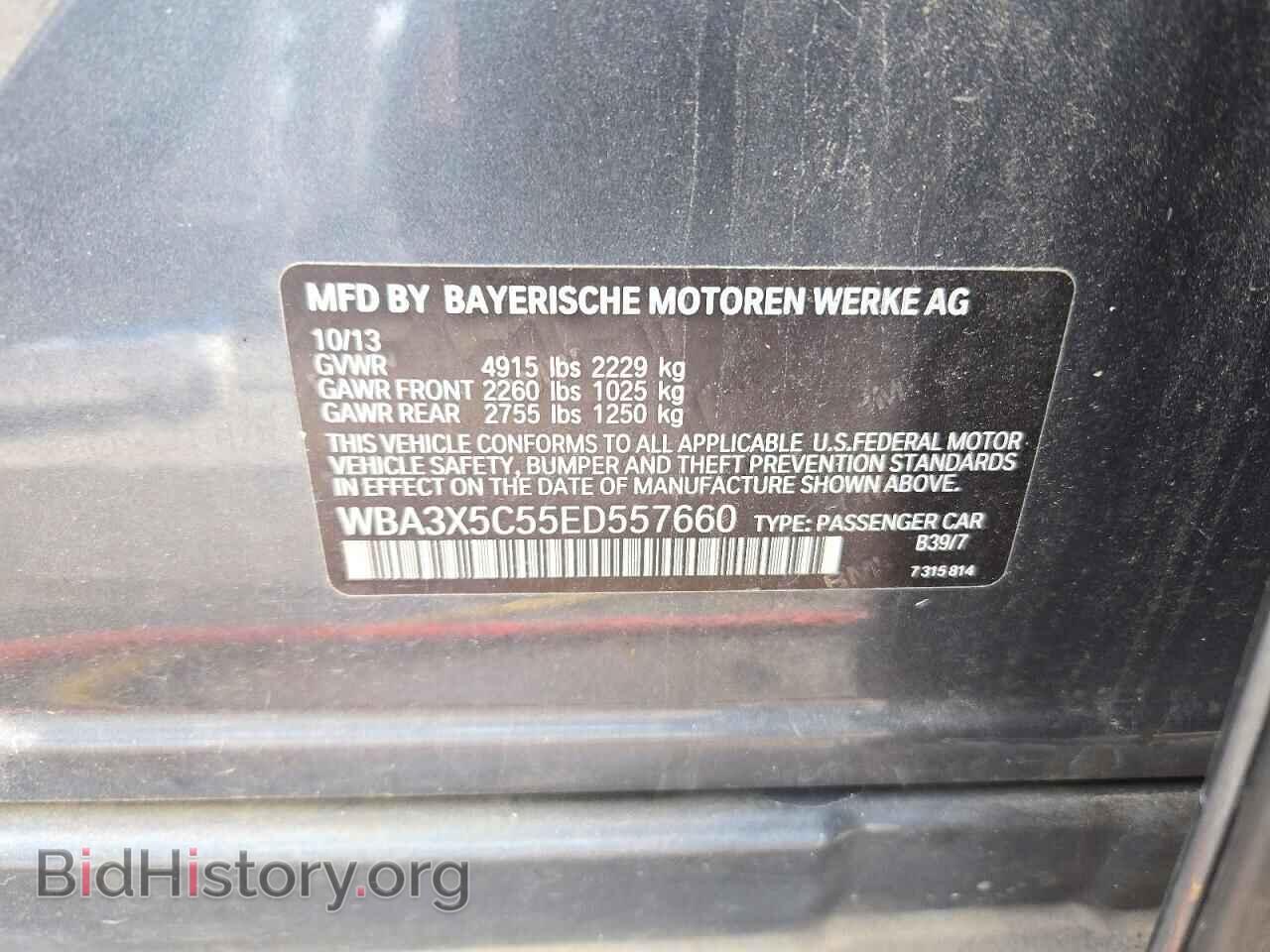 2014 BMW 3 SERIES - VIN: WBA3X5C55ED557660 - Фото 12