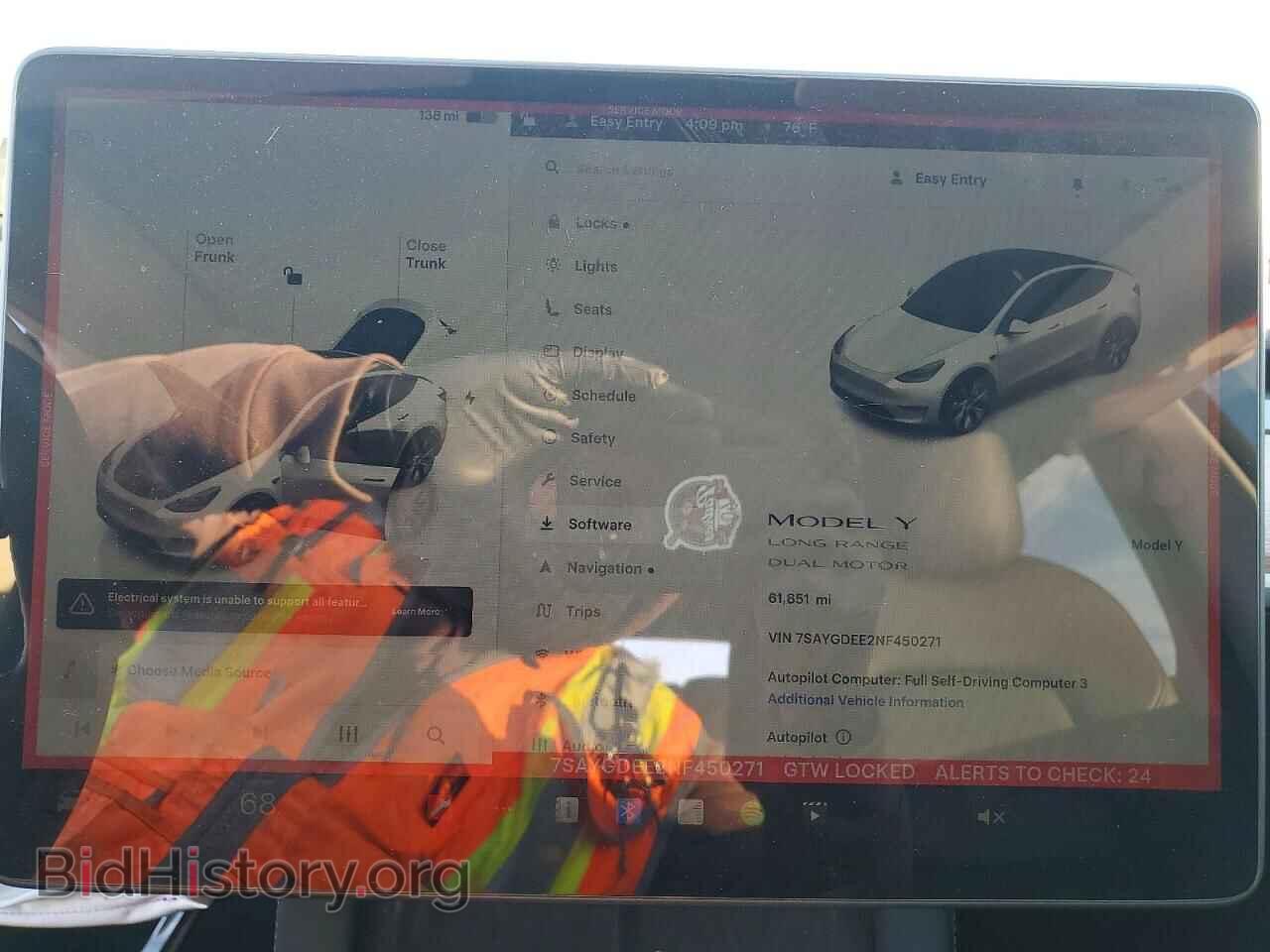 2022 TESLA MODEL Y - VIN: 7SAYGDEE2NF450271 - Фото 9