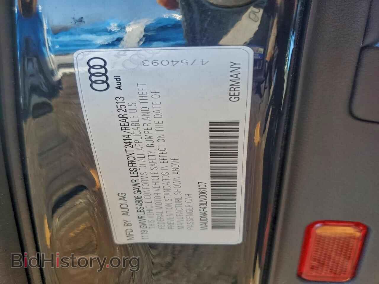 2020 AUDI A4 - VIN: WAUDNAF43LN006107 - Фото 13