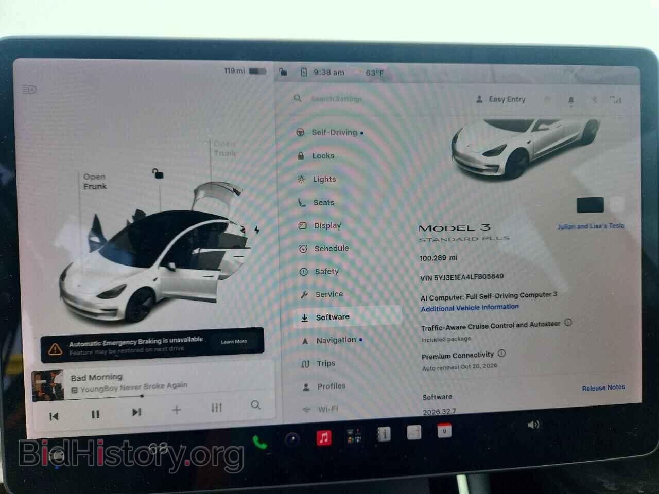 2020 TESLA MODEL 3 - VIN: 5YJ3E1EA4LF805849 - Photo 9