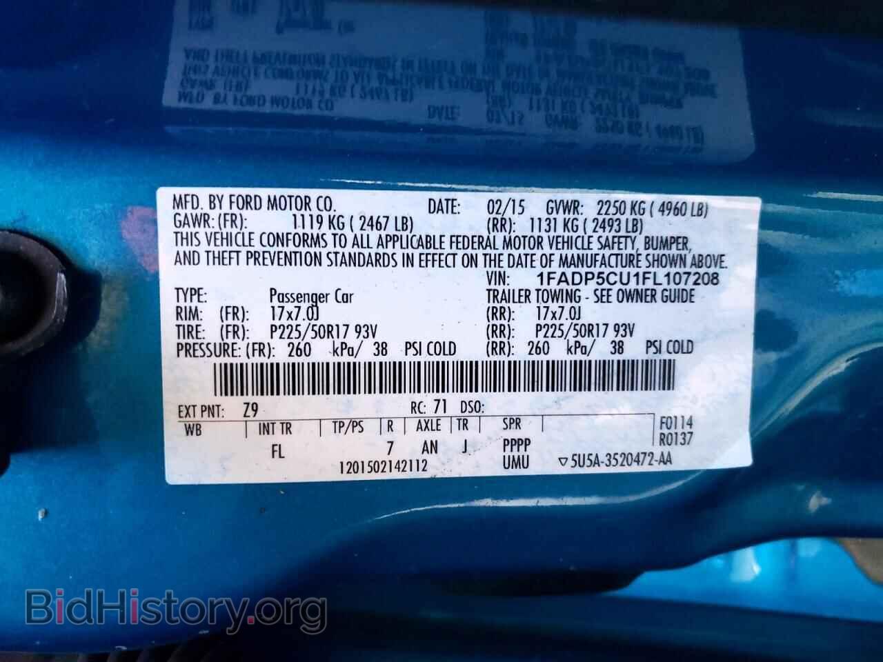 2015 FORD CMAX - VIN: 1FADP5CU1FL107208 - Фото 13