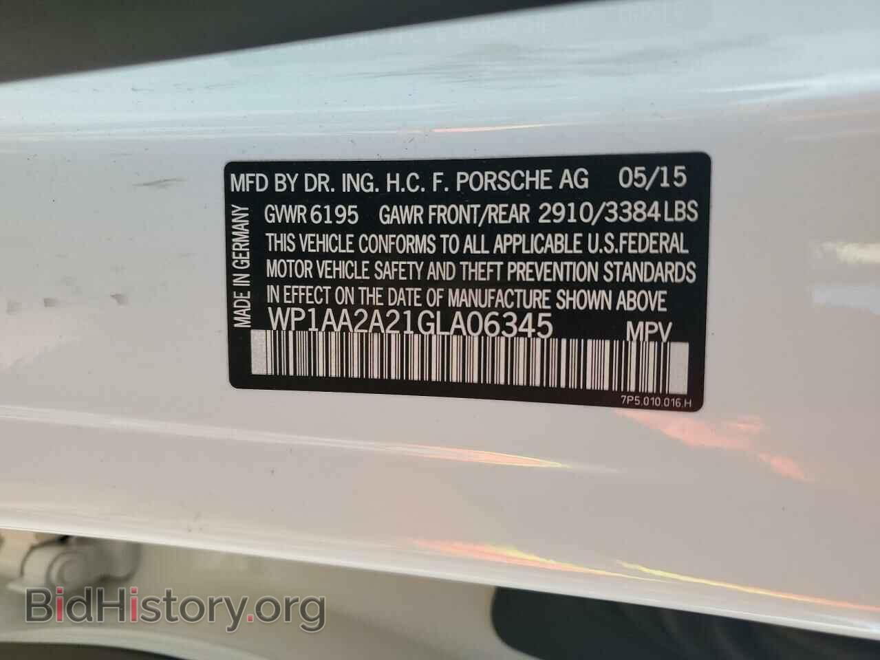 2016 PORSCHE CAYENNE - VIN: WP1AA2A21GLA06345 - Фото 13
