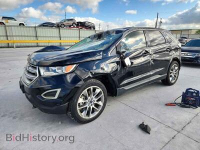 2018 Ford EDGE Titanium, черный — VIN 2FMPK3K83JBC51300, Copart