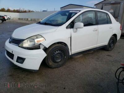 2007 Nissan VERSA S, белый — VIN 3N1BC11E57L445611, Copart