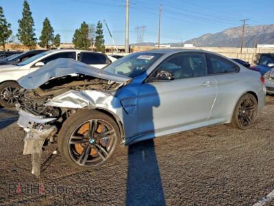 2016 BMW M4, серебристый — VIN WBS3R9C55GK337883, Copart