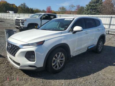 2019 Hyundai SANTA FE Santa FE S, white — VIN 5NMS2CAD3KH057401, Copart