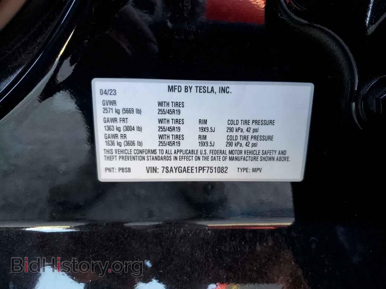2023 TESLA MODEL Y - VIN: 7SAYGAEE1PF751082 - Фото 13