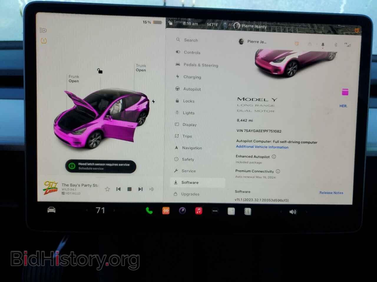 2023 TESLA MODEL Y - VIN: 7SAYGAEE1PF751082 - Фото 9