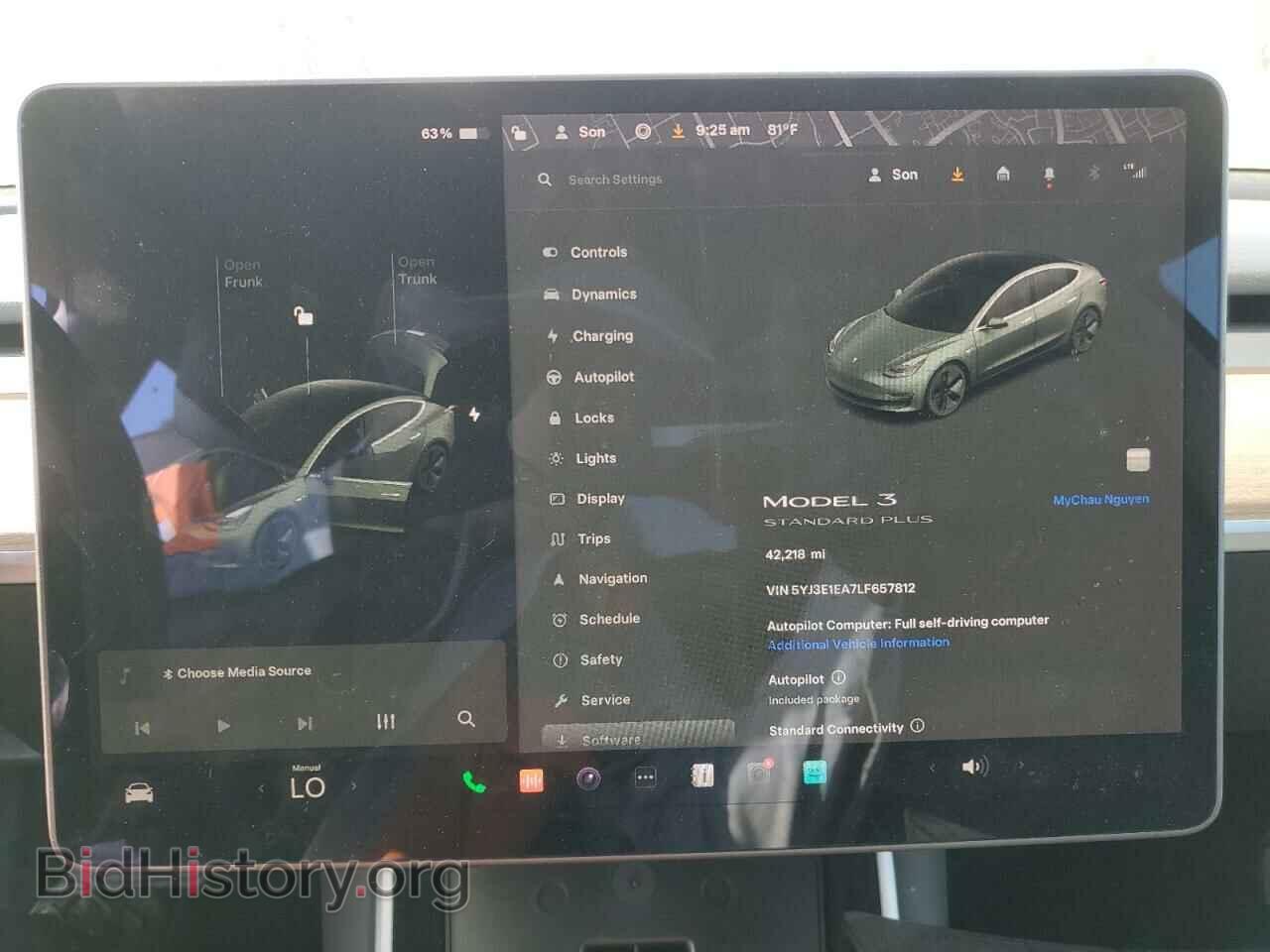 2020 TESLA MODEL 3 - VIN: 5YJ3E1EA7LF657812 - Фото 9