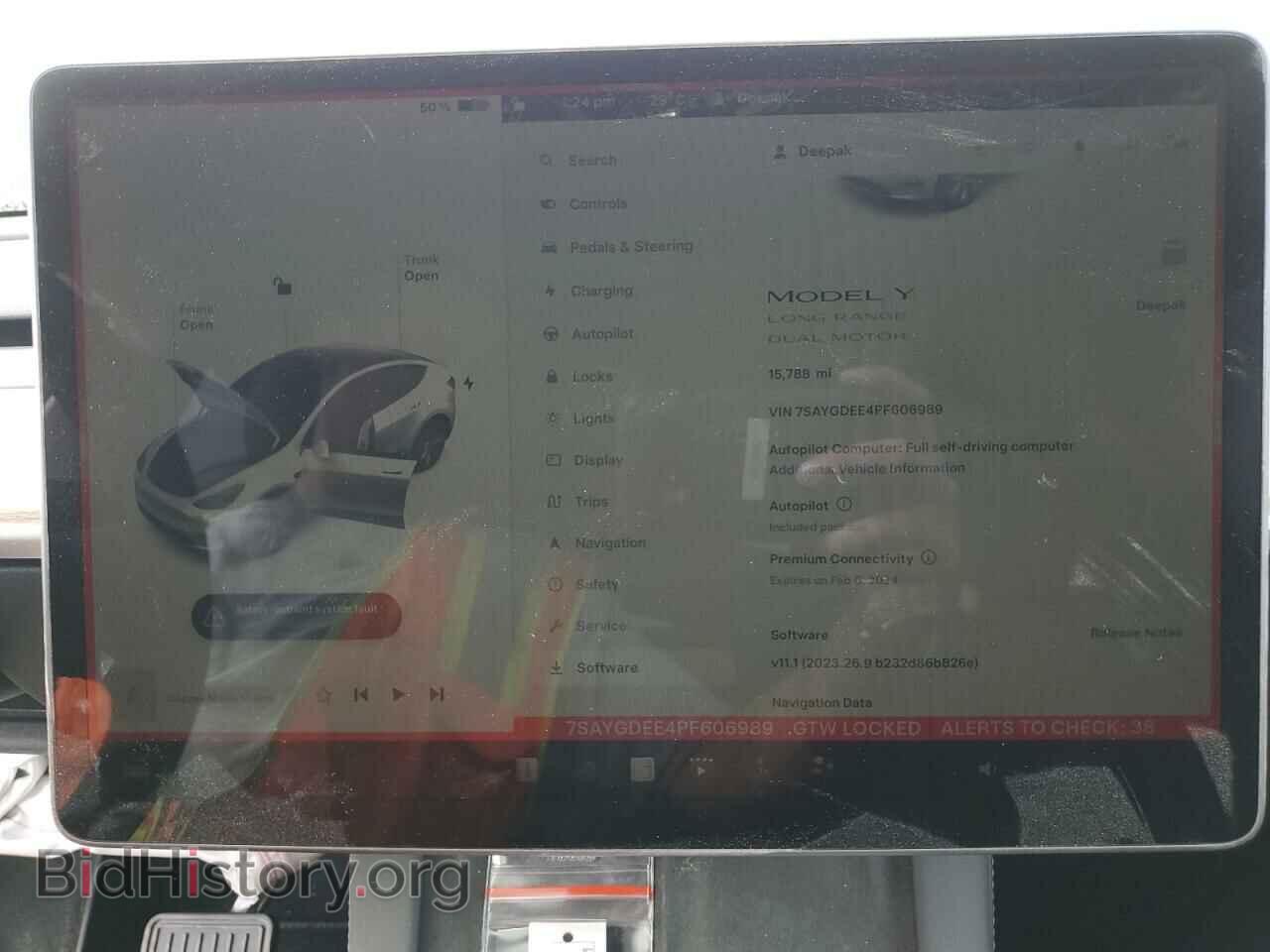 2023 TESLA MODEL Y - VIN: 7SAYGDEE4PF606989 - Photo 9