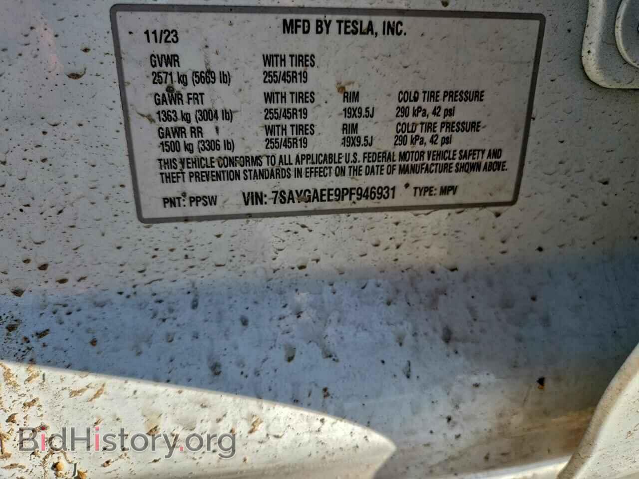 2023 TESLA MODEL Y - VIN: 7SAYGAEE9PF946931 - Фото 12