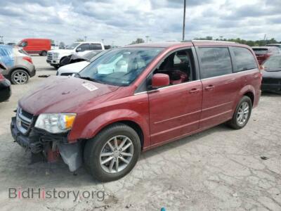 2015 Dodge CARAVAN SXT, бордовый — VIN 2C4RDGCG2FR653800, Copart