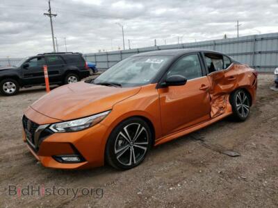 2020 Nissan SENTRA SR, orange — VIN 3N1AB8DV0LY241167, Copart