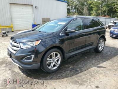 2015 Ford EDGE Titanium, черный — VIN 2FMTK4K94FBB61349, Copart