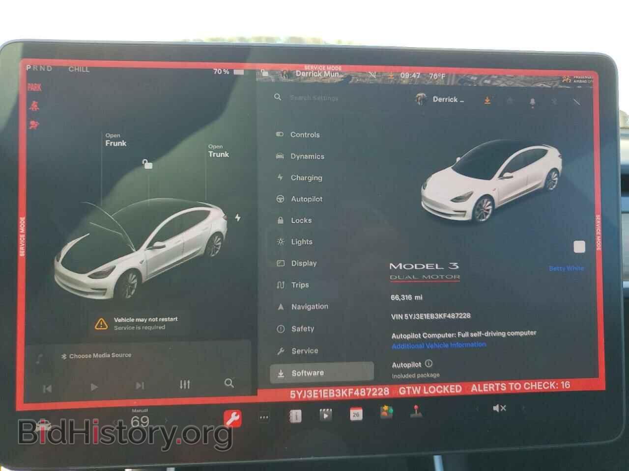 2019 TESLA MODEL 3 - VIN: 5YJ3E1EB3KF487228 - Photo 9