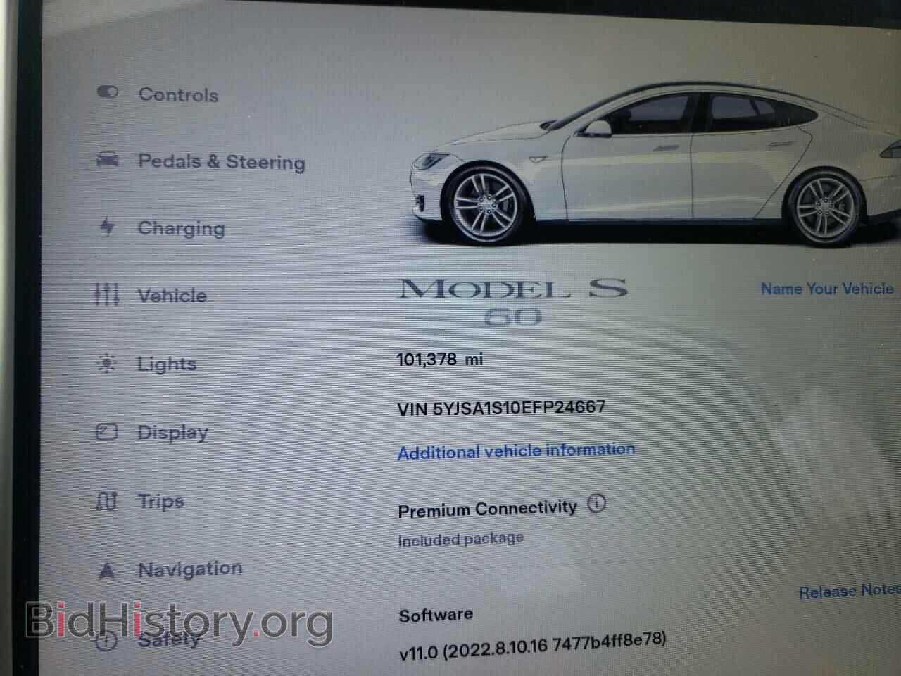 2014 TESLA MODEL S - VIN: 5YJSA1S10EFP24667 - Photo 9