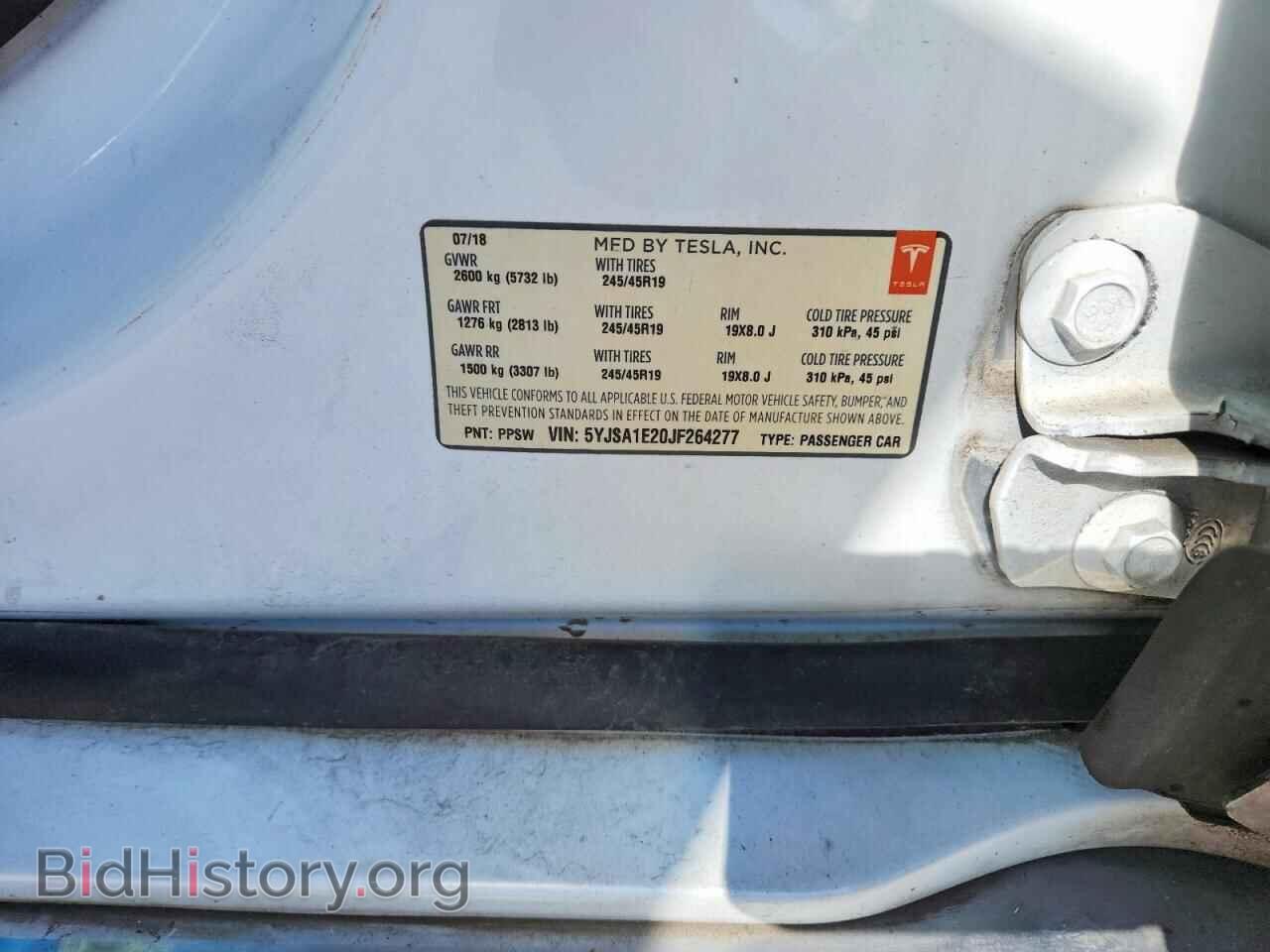 2018 TESLA MODEL S - VIN: 5YJSA1E20JF264277 - Photo 12