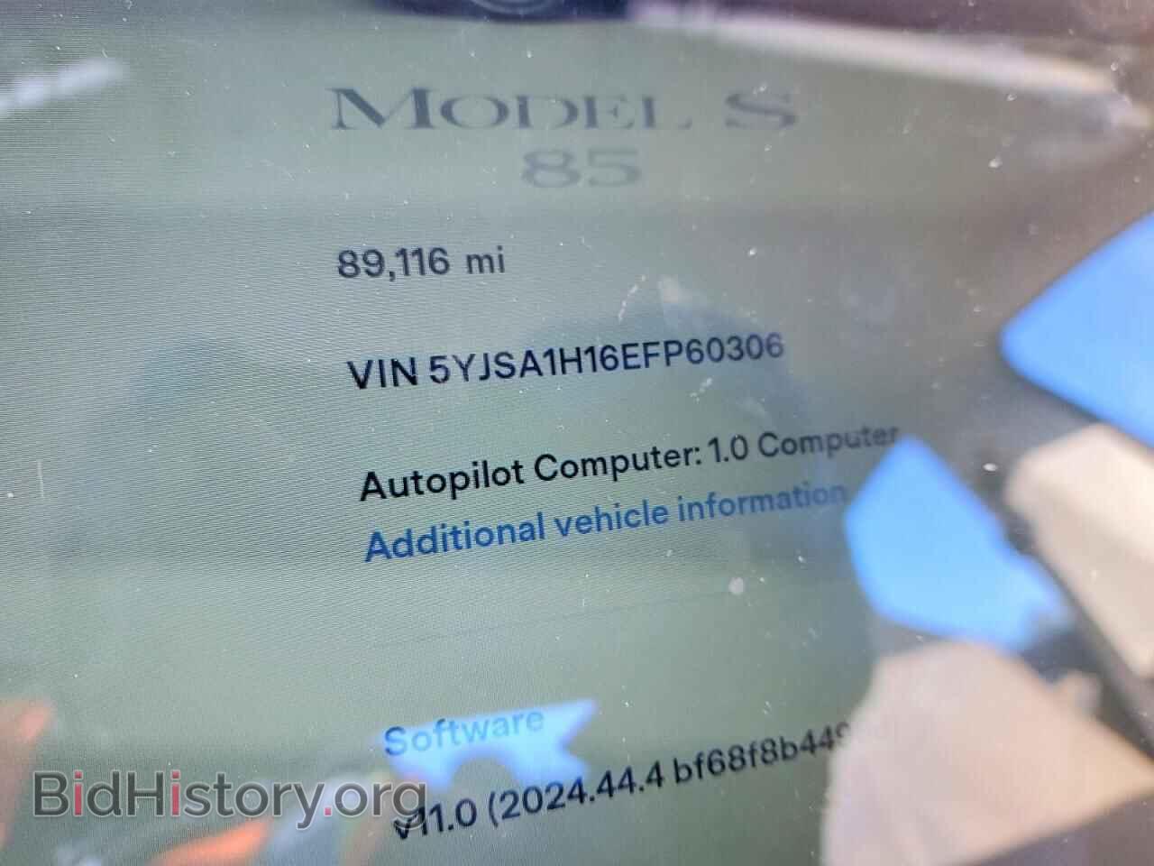 2014 TESLA MODEL S - VIN: 5YJSA1H16EFP60306 - Photo 9