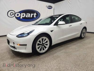 2022 Tesla MODEL 3, white — VIN 5YJ3E1EA8NF304336, Copart