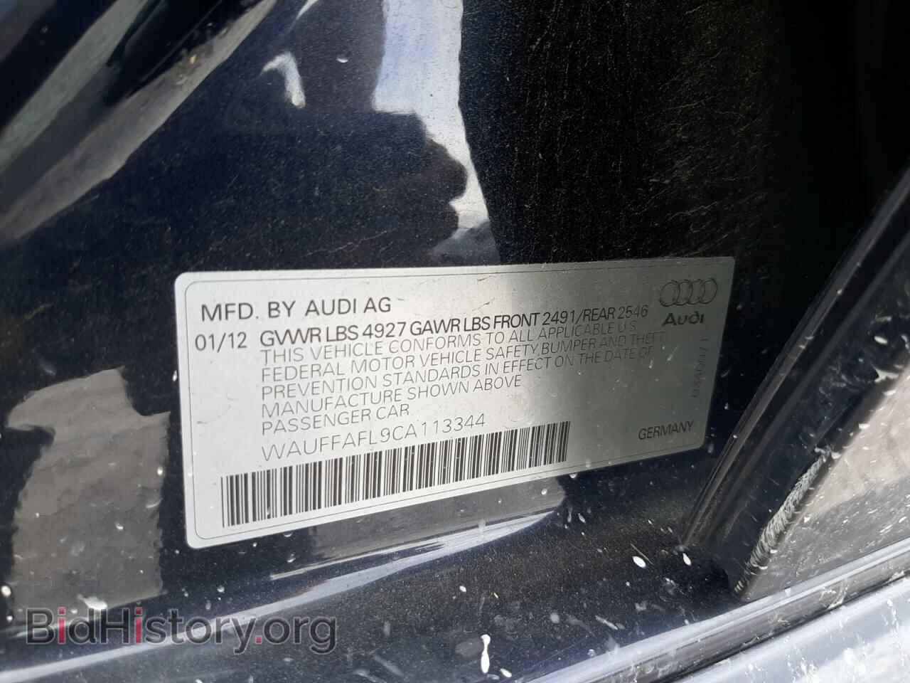 2012 AUDI A4 - VIN: WAUFFAFL9CA113344 - Photo 12