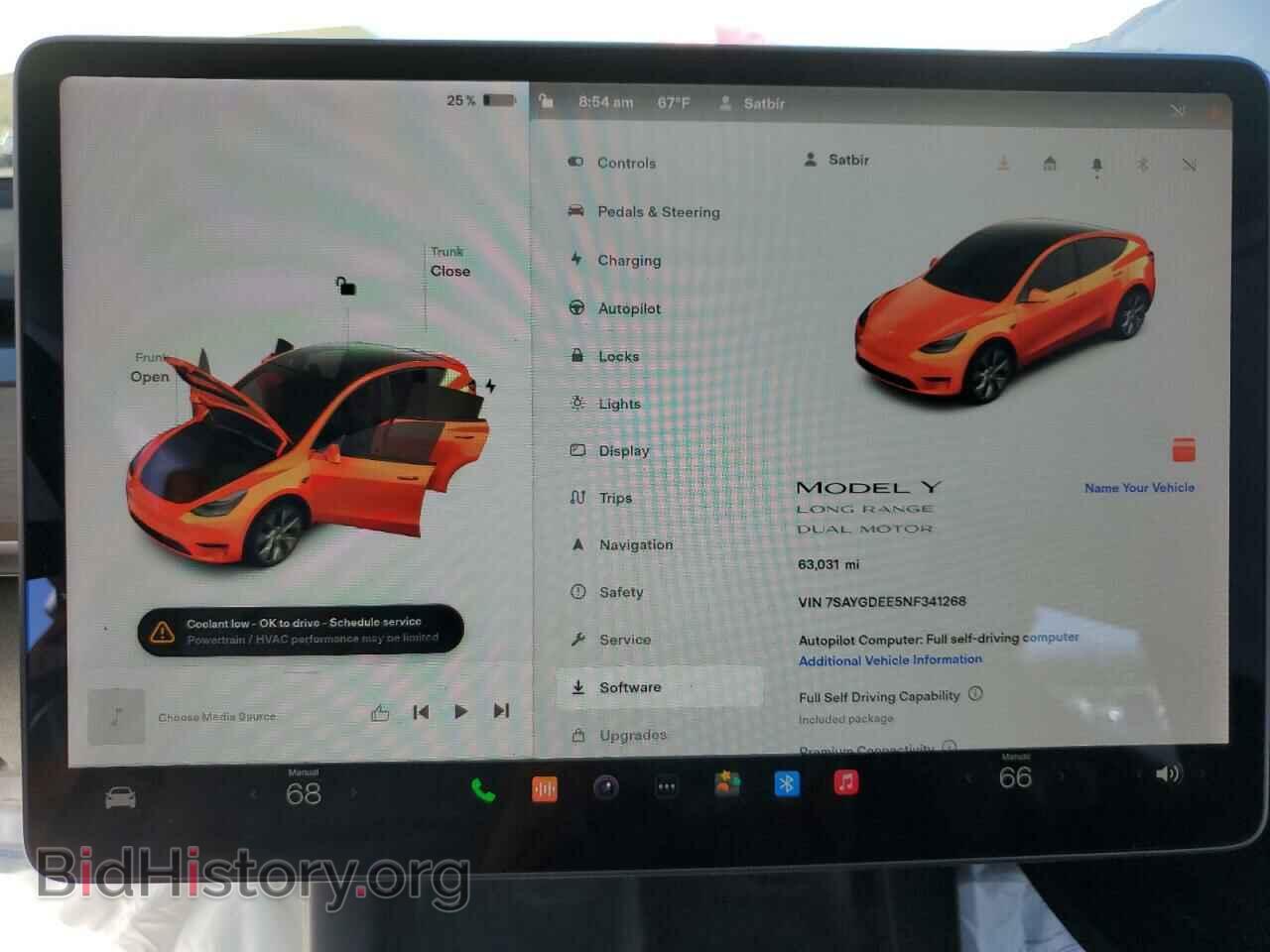 2022 TESLA MODEL Y - VIN: 7SAYGDEE5NF341268 - Фото 9