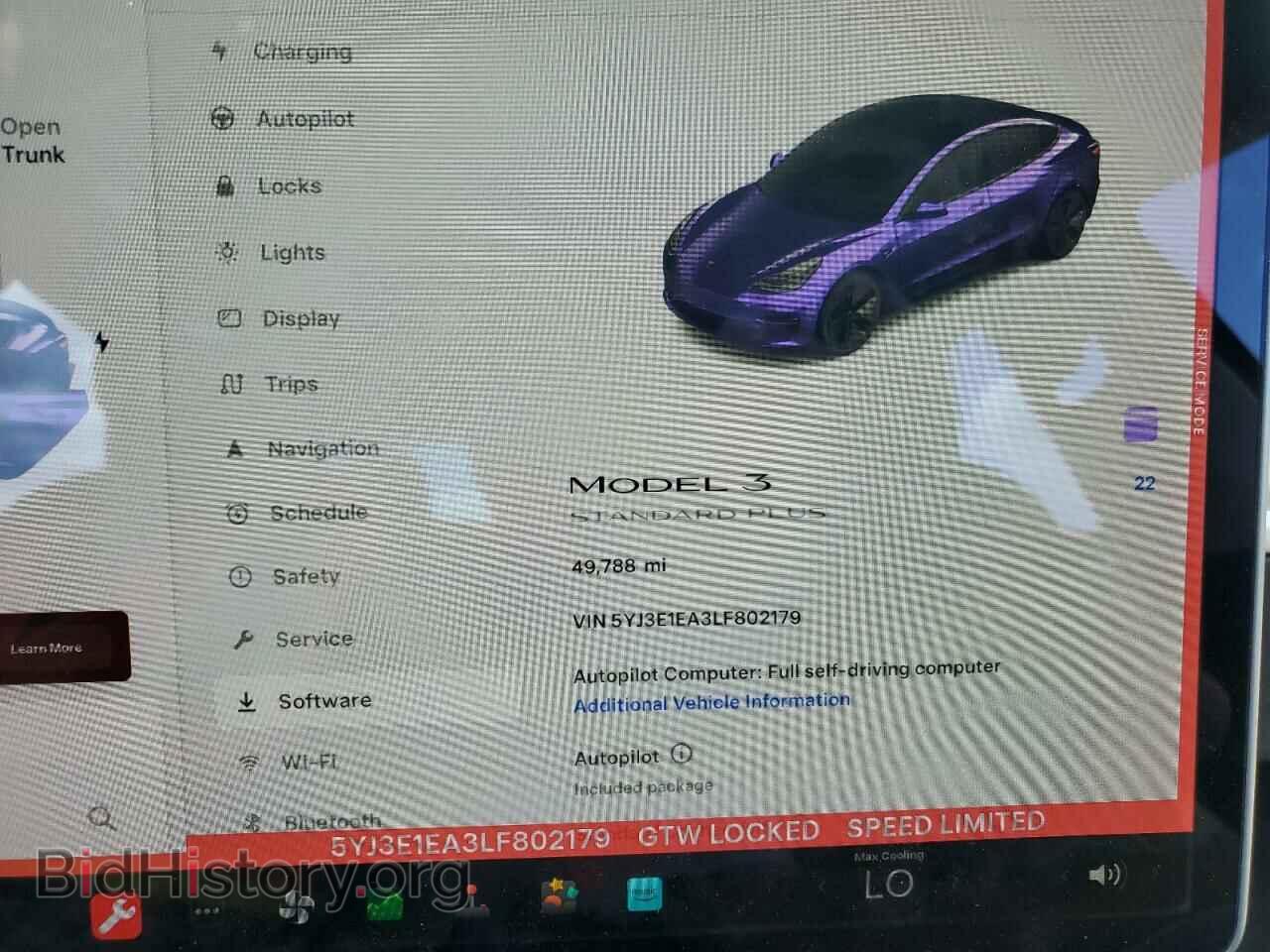 2020 TESLA MODEL 3 - VIN: 5YJ3E1EA3LF802179 - Фото 9