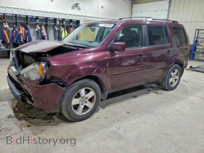 2009 Honda PILOT EXL, maroon — VIN 5FNYF48589B050426, Copart