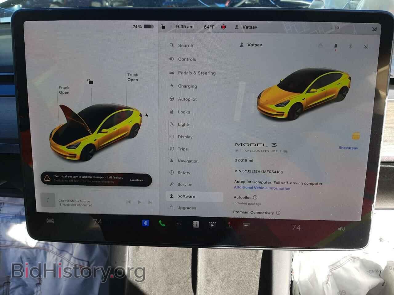 2021 TESLA MODEL 3 - VIN: 5YJ3E1EA4MF054186 - Фото 9