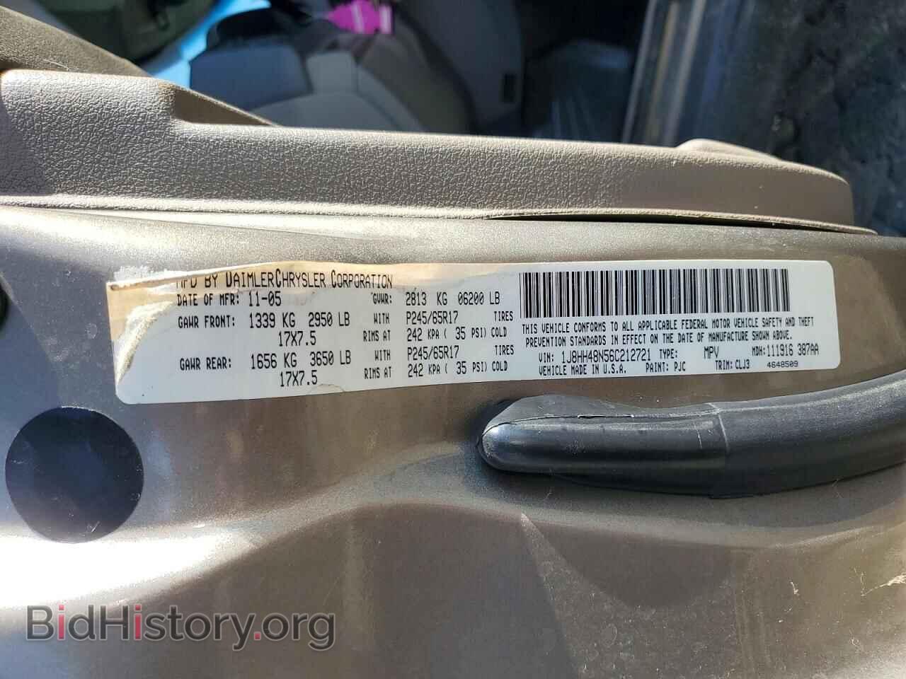 2006 JEEP COMMANDER - VIN: 1J8HH48N56C212721 - Фото 13