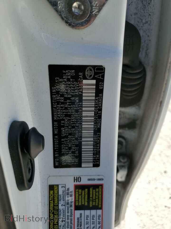 2014 TOYOTA COROLLA - VIN: 2T1BURHE2EC009314 - Фото 12