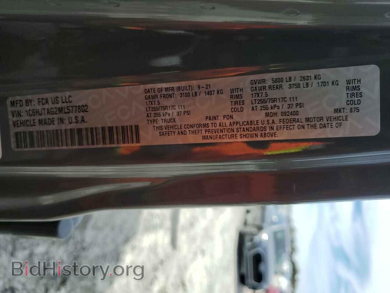 2021 JEEP GLADIATOR - VIN: 1C6HJTAG2ML577802 - Photo 13