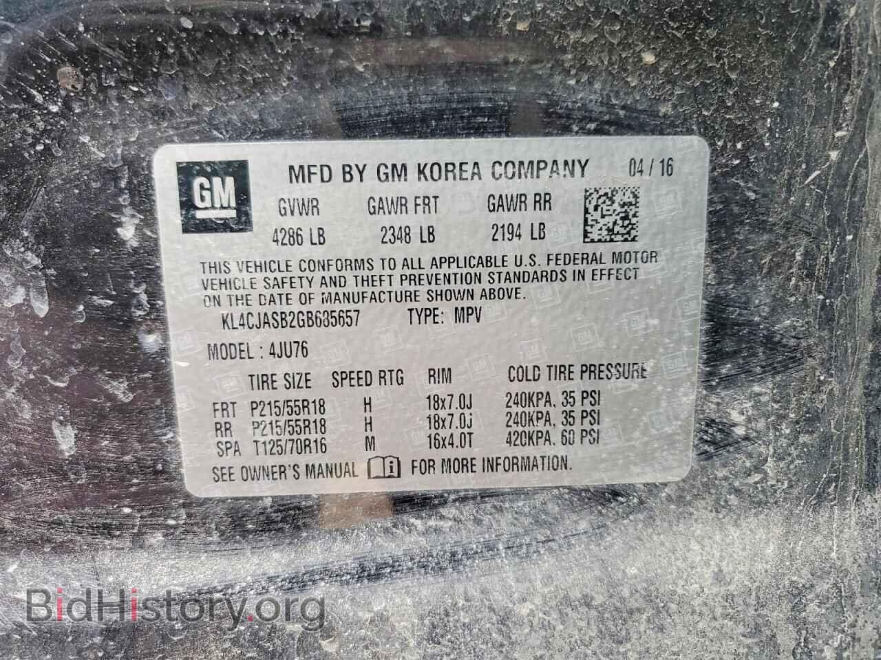 2016 BUICK ENCORE - VIN: KL4CJASB2GB685657 - Photo 12