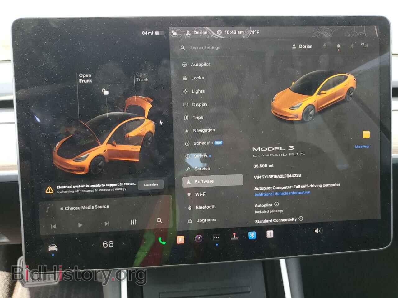 2020 TESLA MODEL 3 - VIN: 5YJ3E1EA2LF644238 - Фото 9