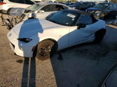 2021 Mazda MX5 MX-5 Miata, белый — VIN JM1NDAB72M0452550, Copart