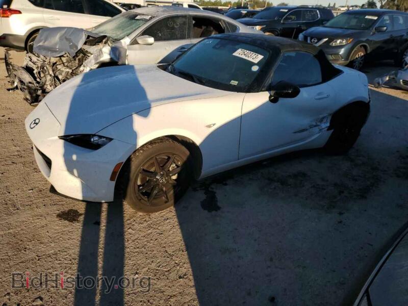 2021 Mazda MX5 MX-5 Miata (VIN JM1NDAB72M0452550) — photo 1 of 12, Copart, damage: side