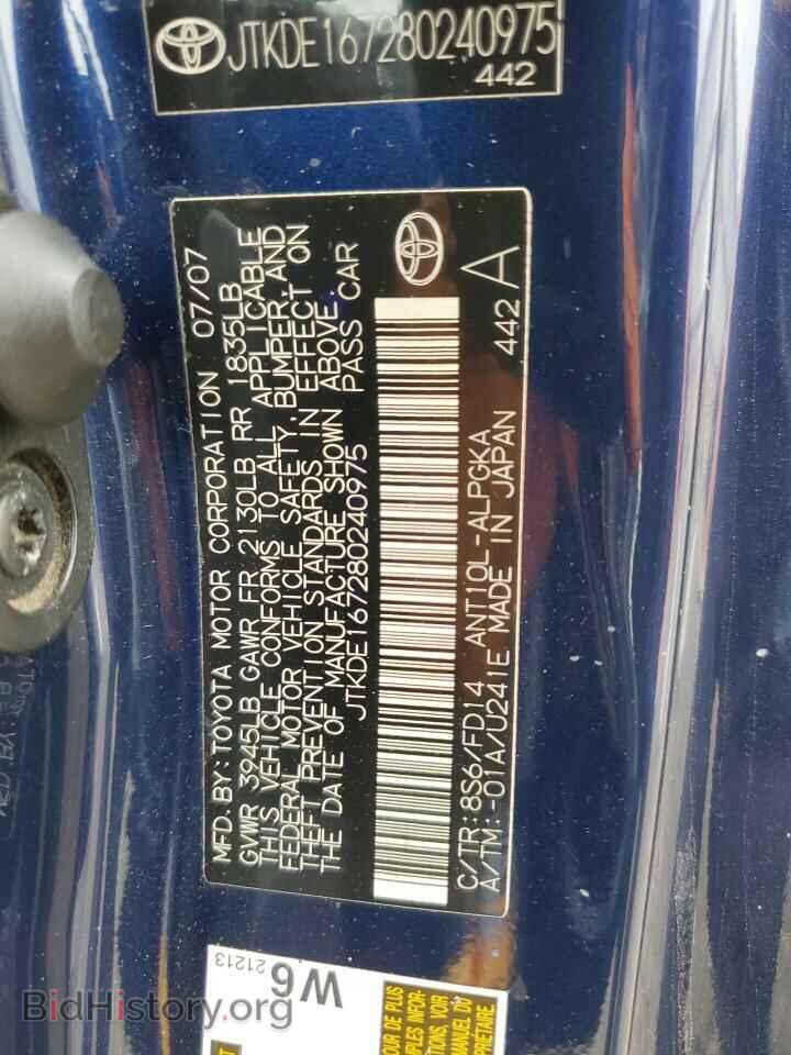2008 TOYOTA SCION - VIN: JTKDE167280240975 - Фото 13