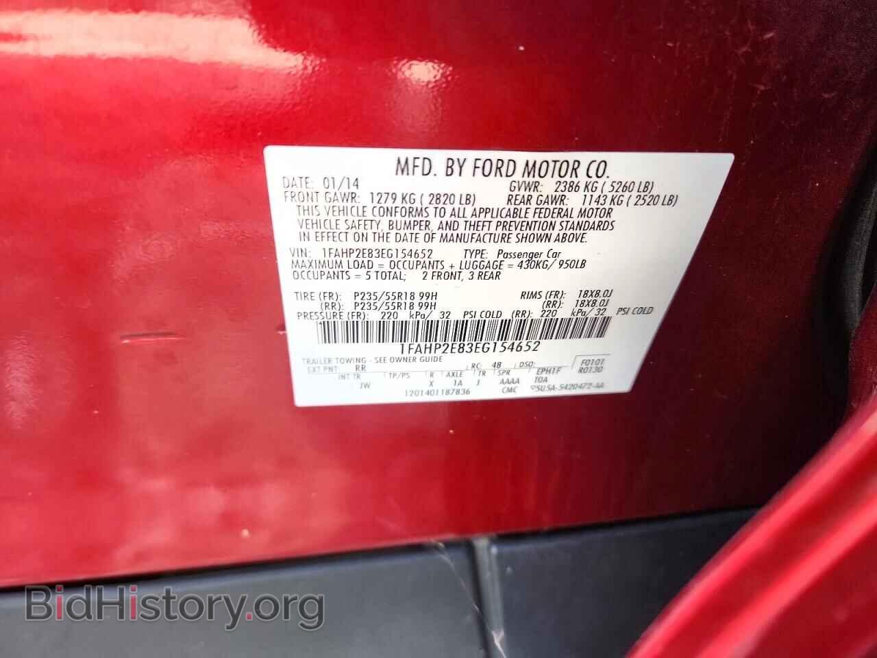 2014 FORD TAURUS - VIN: 1FAHP2E83EG154652 - Photo 12