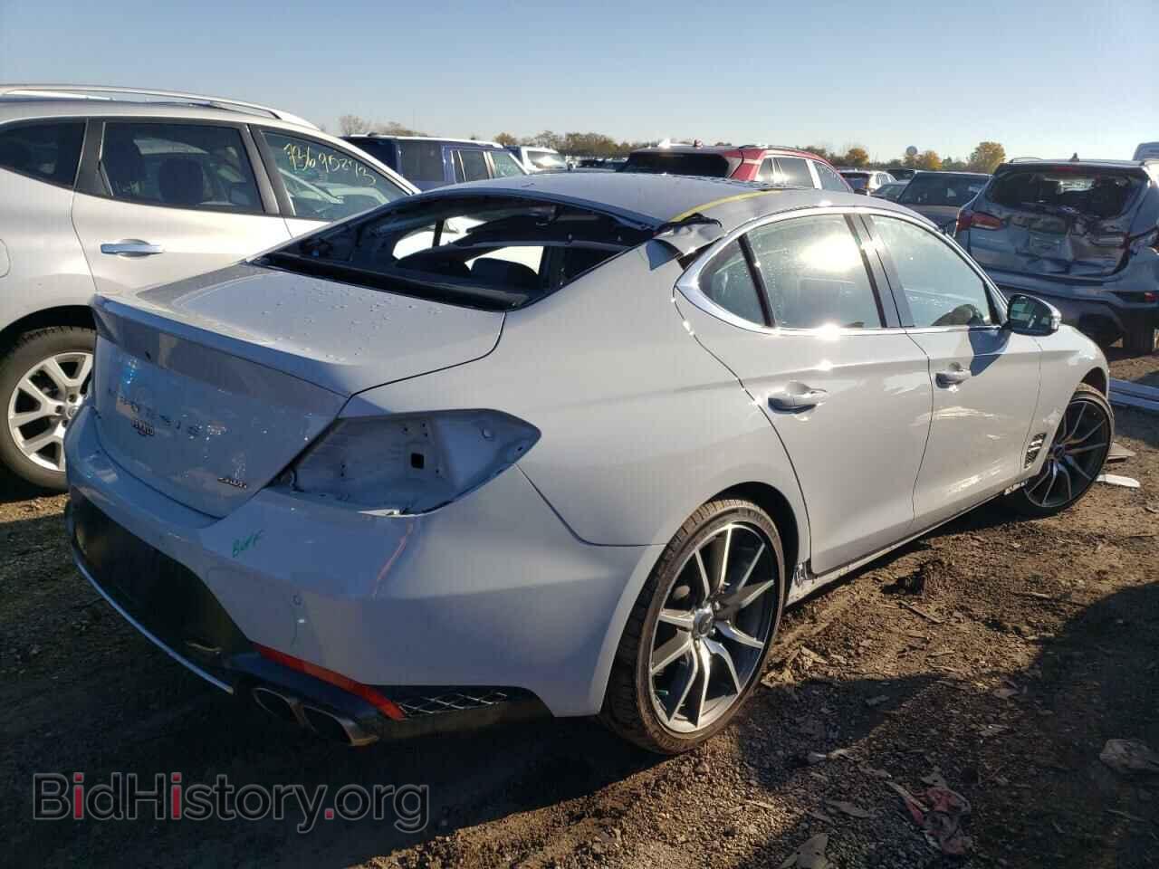 2022 GENESIS G70 BASE - VIN: KMTG34TA7NU092680 - Фото 3