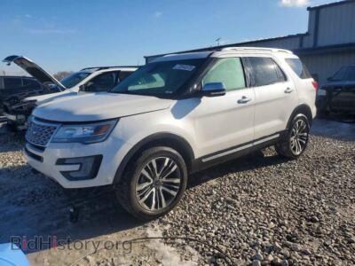 2017 Ford EXPLORER Platinum, белый — VIN 1FM5K8HT9HGA15530, Copart
