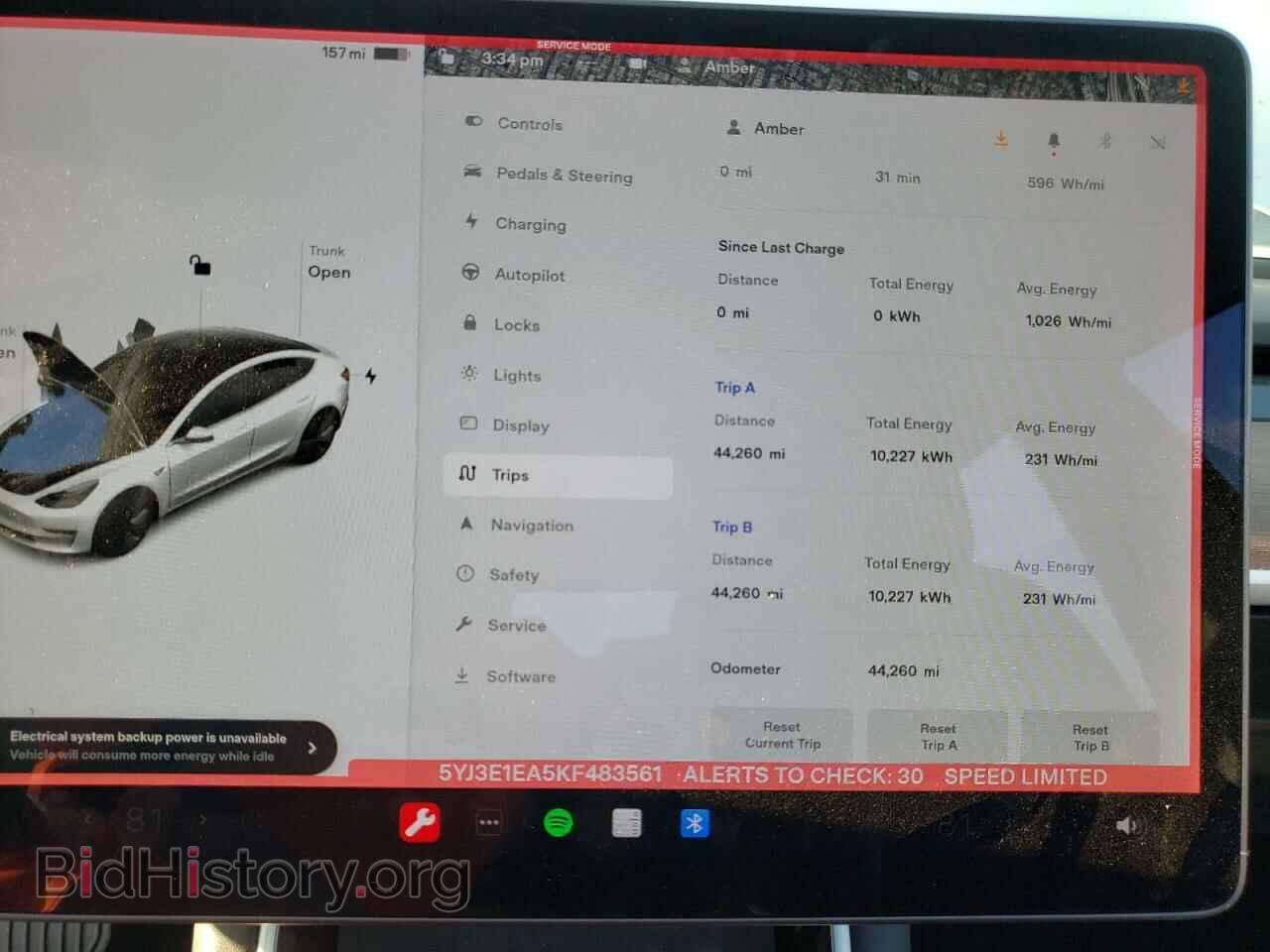 2019 TESLA MODEL 3 - VIN: 5YJ3E1EA5KF483561 - Photo 9