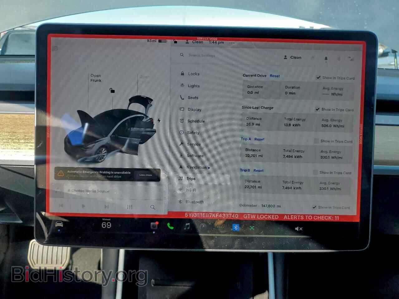 2019 TESLA MODEL 3 - VIN: 5YJ3E1EB7KF433740 - Photo 9