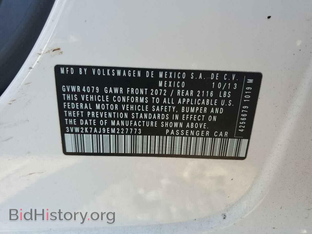 2014 VOLKSWAGEN JETTA - VIN: 3VW2K7AJ9EM227773 - Фото 12