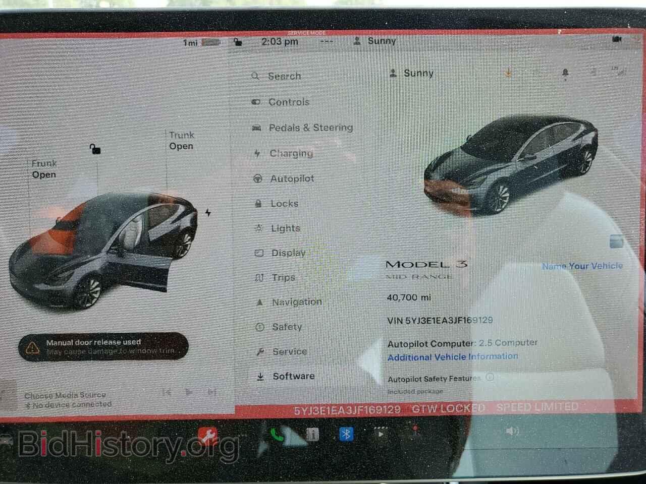 2018 TESLA MODEL 3 - VIN: 5YJ3E1EA3JF169129 - Photo 9