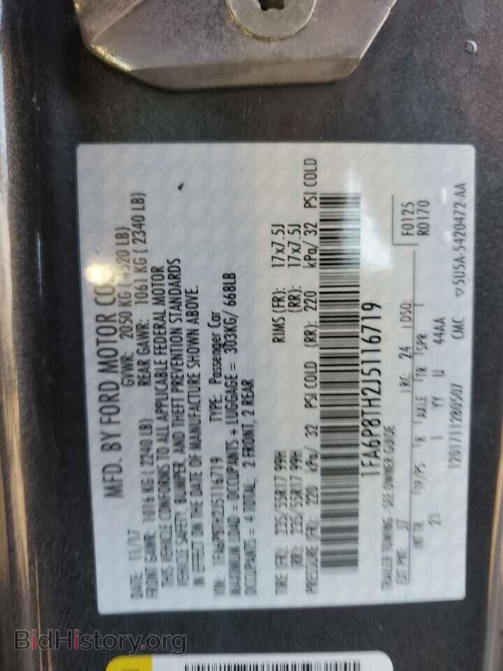 2018 FORD ALL Models - VIN: 1FA6P8TH2J5116719 - Фото 12