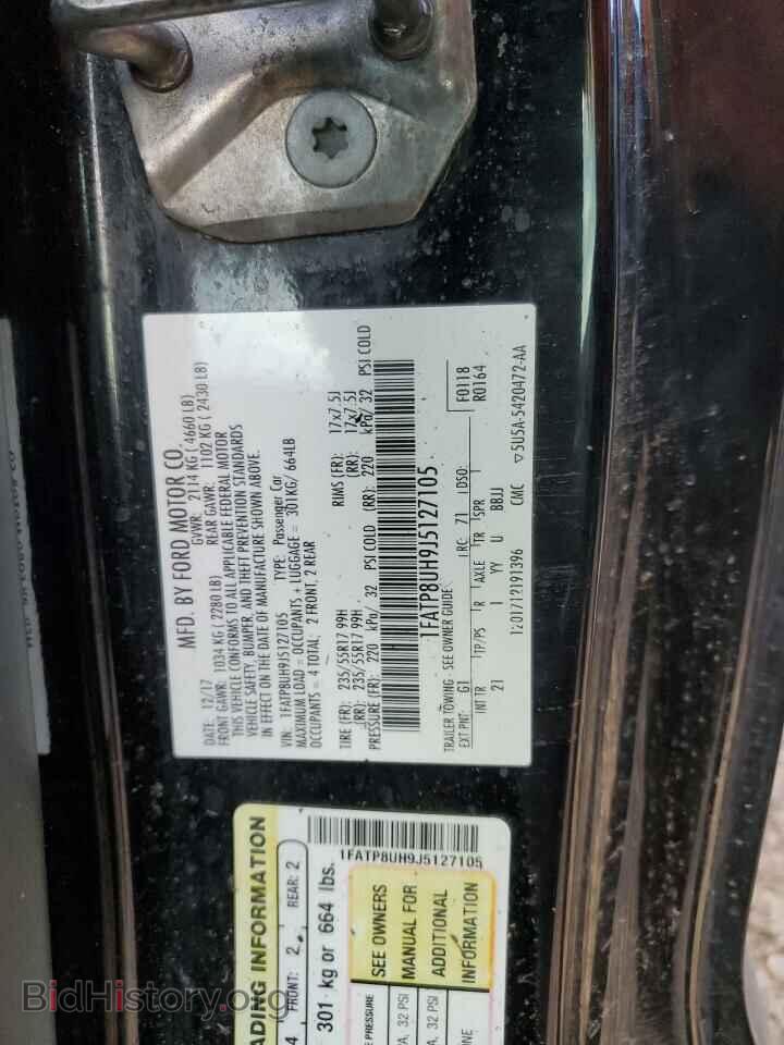 2018 FORD ALL Models - VIN: 1FATP8UH9J5127105 - Фото 12