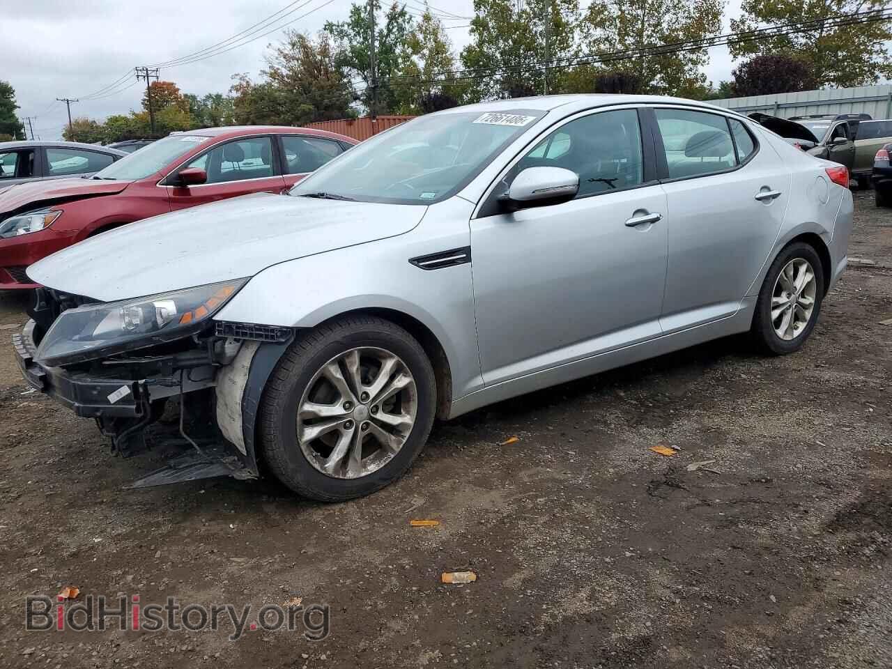 2013 Kia OPTIMA EX (VIN 5XXGN4A71DG196912) — photo 1 of 13, Copart, damage: front end