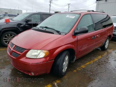 2007 Dodge CARAVAN Grand Cara, красный — VIN 2D4GP44L27R227845, Copart
