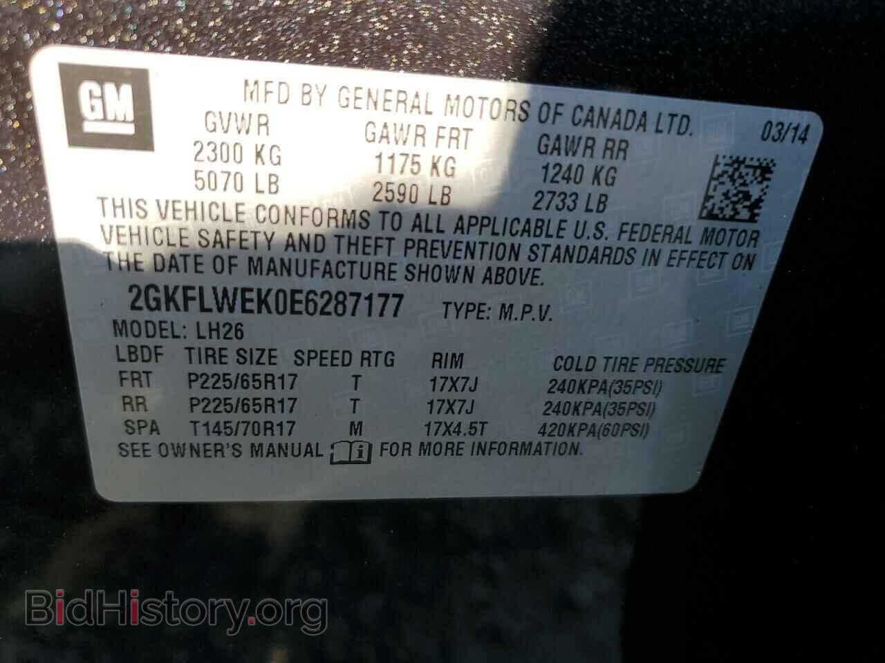 2014 GMC TERRAIN - VIN: 2GKFLWEK0E6287177 - Photo 12