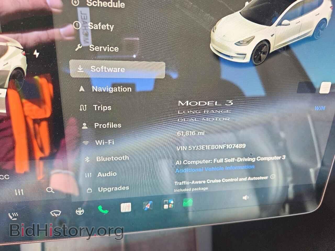 2022 TESLA MODEL 3 - VIN: 5YJ3E1EB0NF107489 - Фото 9